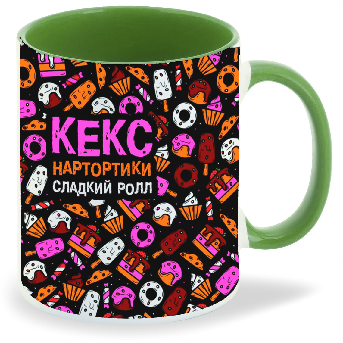 фото Кружка coolpodarok кекс нартортики сладкий ролл