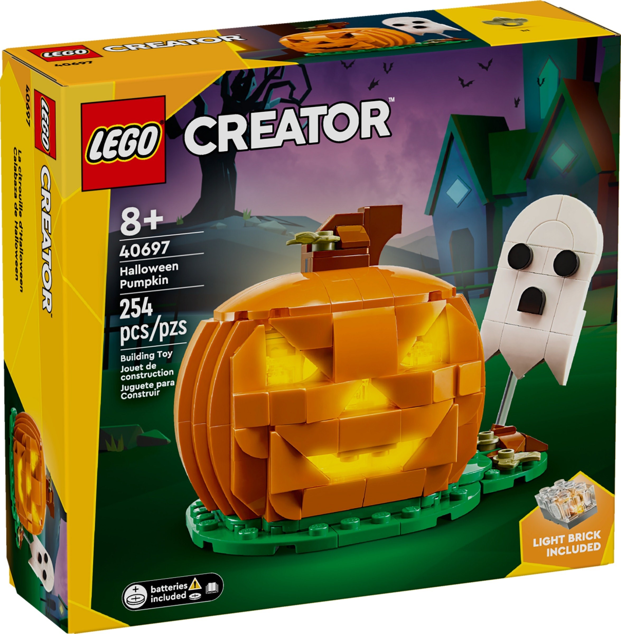 

Конструктор Lego 40697 Creator Тыква на Хэллоуин 254 детали, Тыква на Хэллоуин