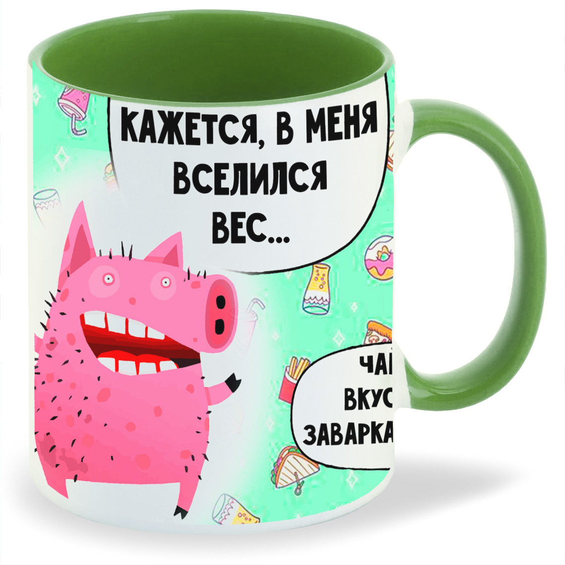 

Кружка CoolPodarok Кажется в меня вселился вес, Кажется в меня вселился вес