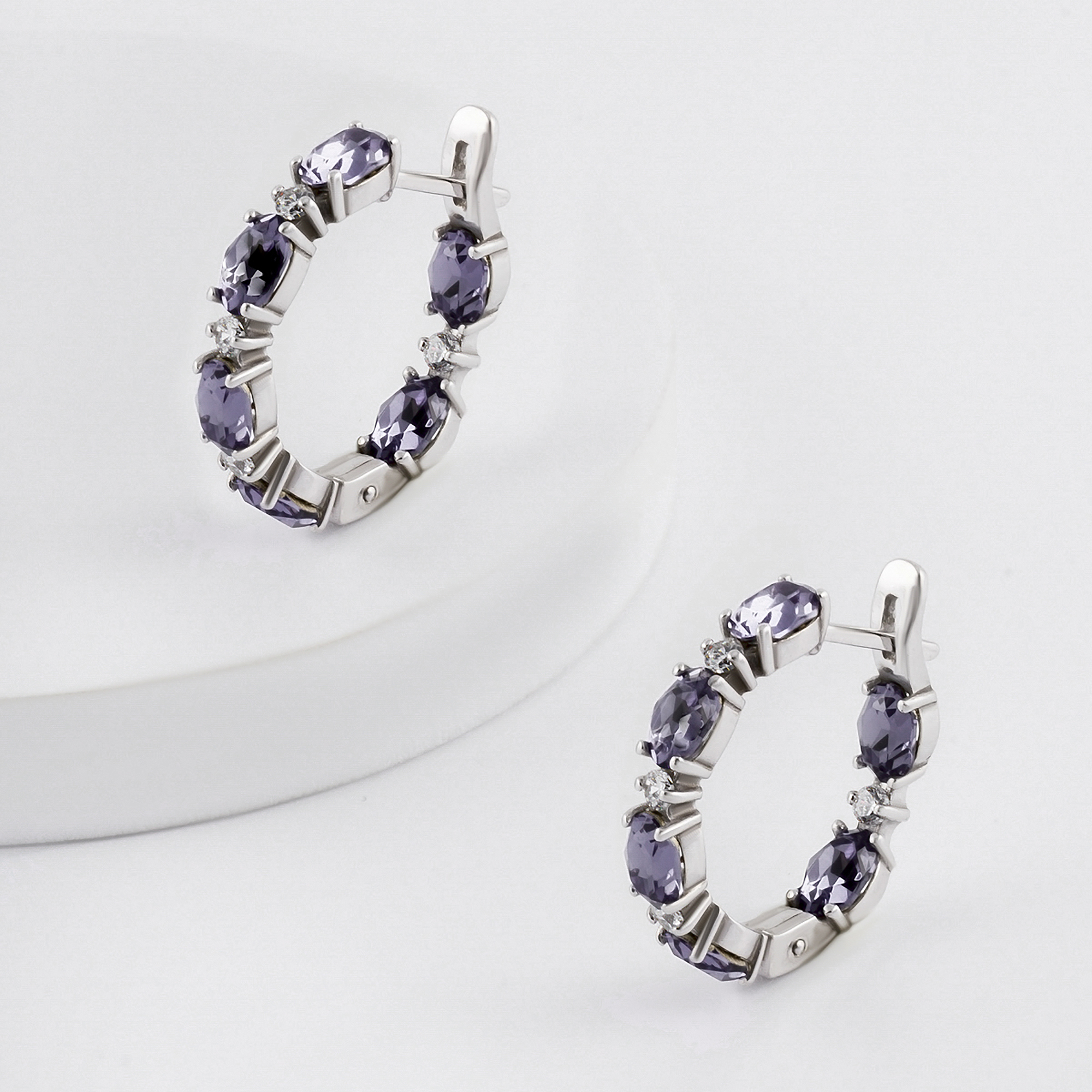 

Серьги из серебра с Swarovski НАШЕ ЗОЛОТО А9Ц20188Т, А9Ц20188Т