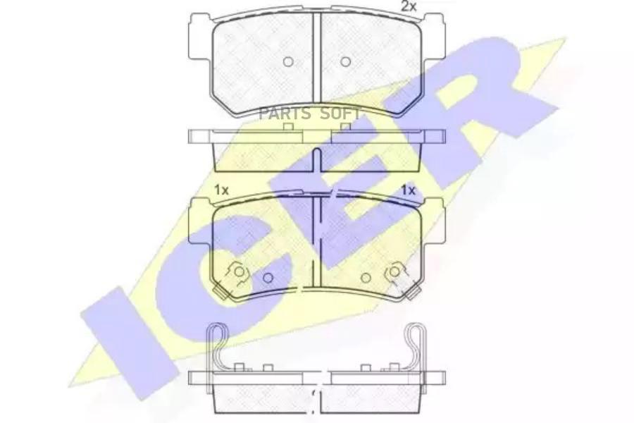 

Колодки дисковые задние Ssangyong Musso Millennium 290MS 01> 181646