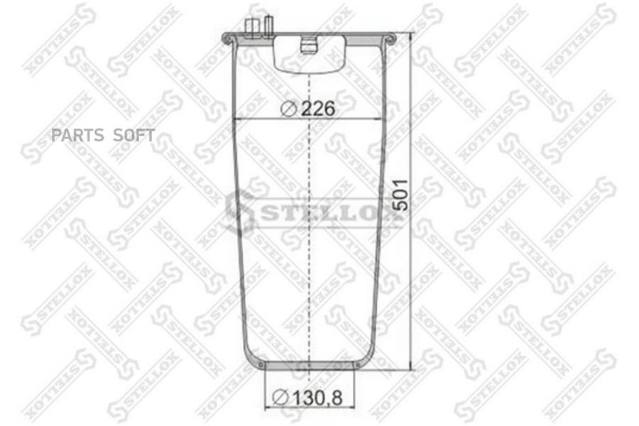 

STELLOX Пневмоподушка STELLOX 9048820sx