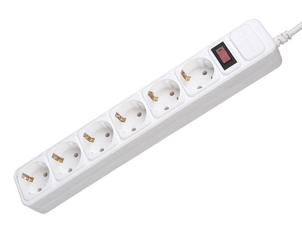 фото Сетевой фильтр 5bites 6 sockets 5m white sp6w-150