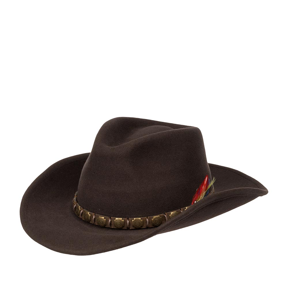 

Шляпа унисекс Stetson 3598102 WESTERN коричневая, р.55, Коричневый, 3598102 WESTERN