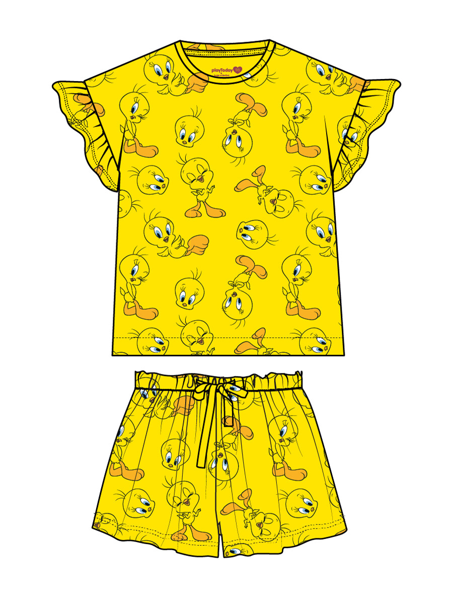 Пижама детская PlayToday 12442092 жёлтый 98 1444₽