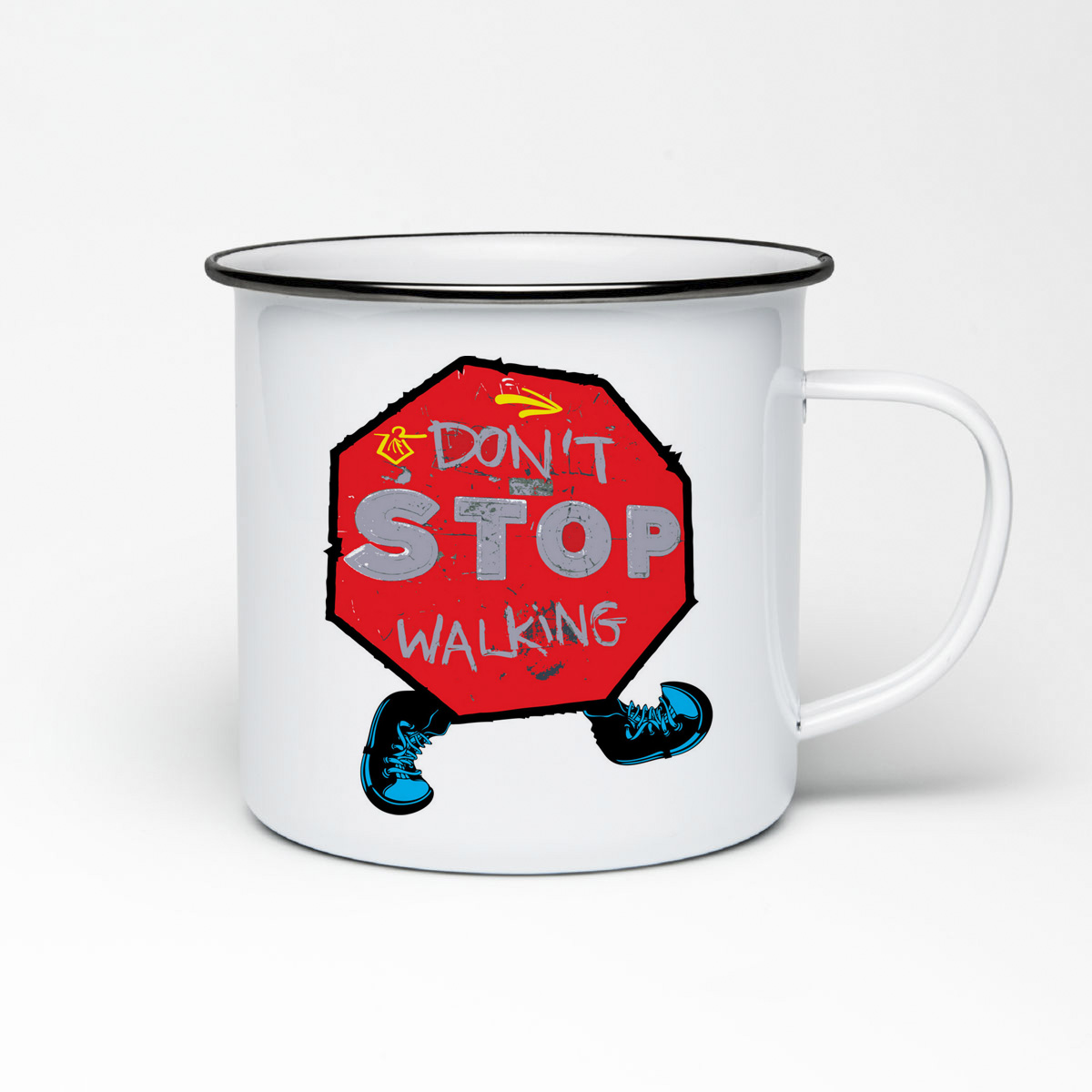 

Кружка металлическая CoolPodarok Dont stop walking