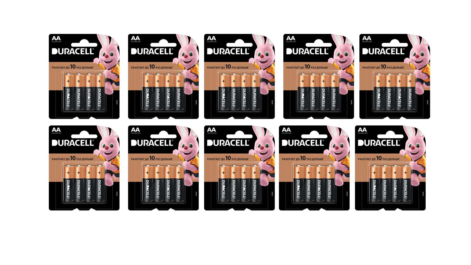

Типовая батарейка Duracell AA 40