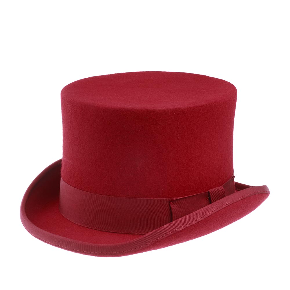 Шляпа мужская CHRISTYS FASHION TOP HAT cwf100006 красная, р. 55