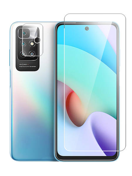 

Гибридное защитное стекло Brozo на экран и камеру Xiaomi Redmi 10, Xiaomi Redmi 10
