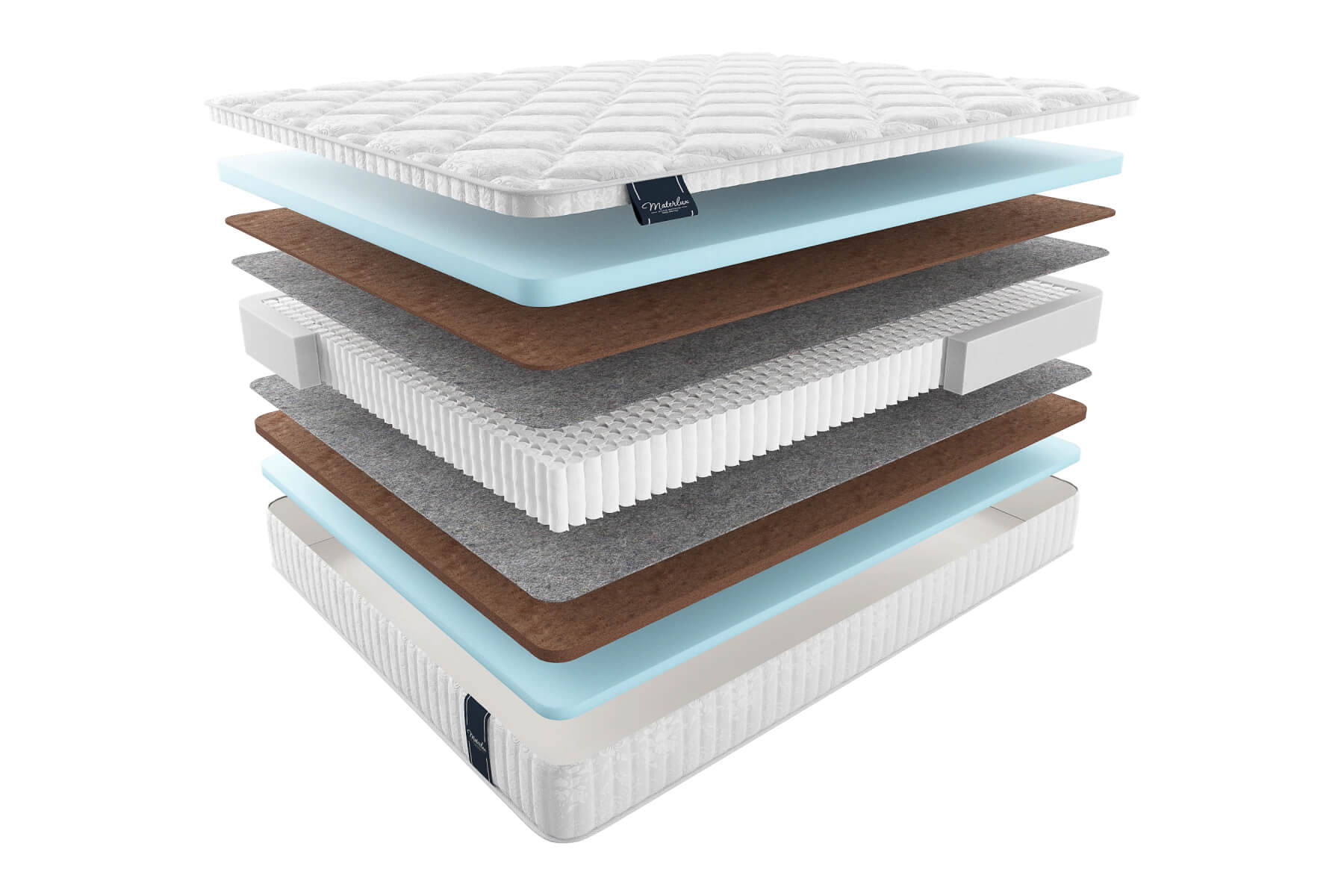 

Матрас MaterLux Adel Multi Cocos 140x190, Белый;коричневый, ADEL MULTI COCOS