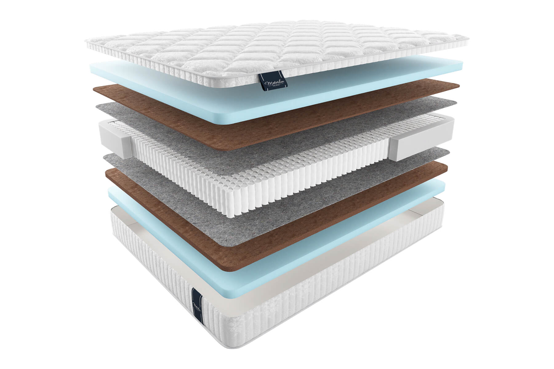 

Матрас MaterLux Adel Multi 120x200, Белый;коричневый, ADEL MULTI