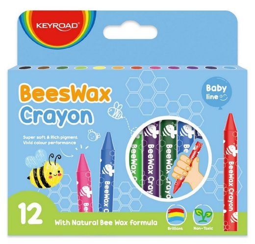 

Мелки восковые Keyroad Beewax KR972338 12 цветов