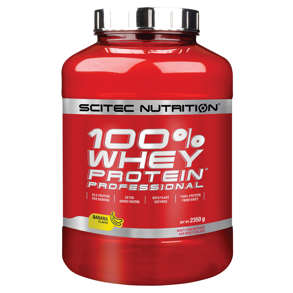 фото Протеины scitec nutrition 100% whey protein professional - 2350 грамм, клубника