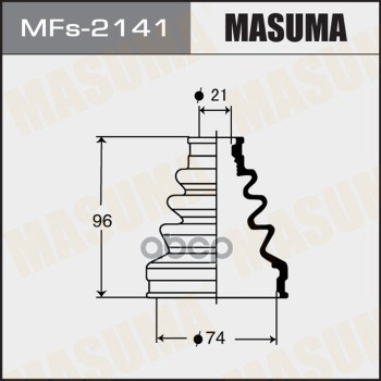 

MASUMA MFS2141 Пыльник ШРУСа MASUMA MFs-2141 (силикон)