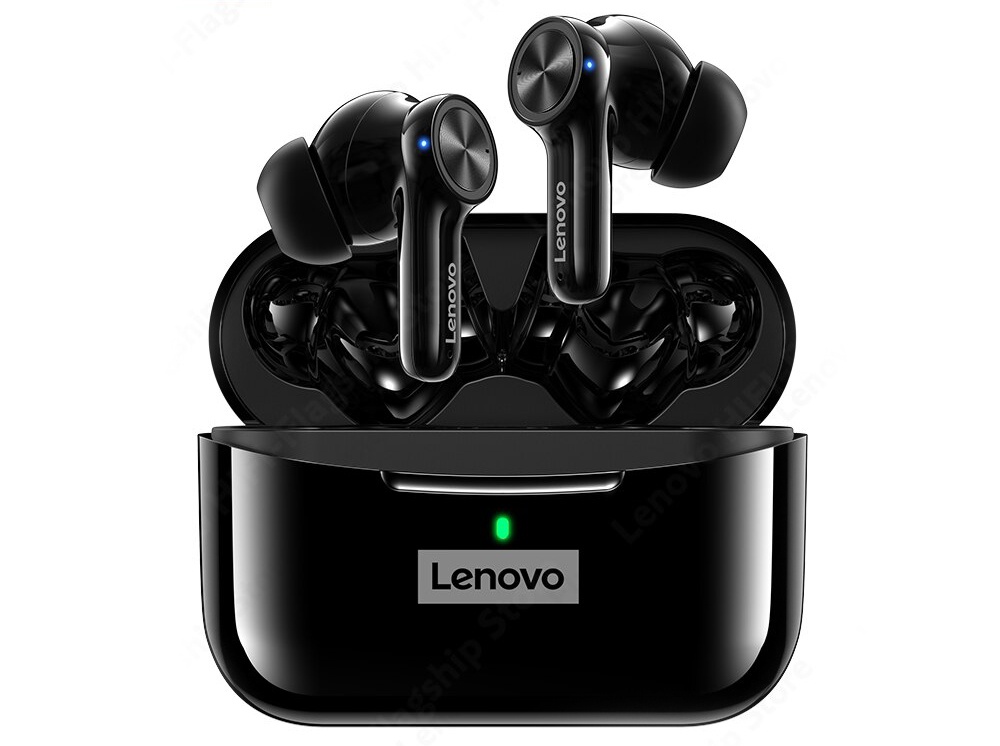 фото Наушники lenovo lp70 live pods tws black