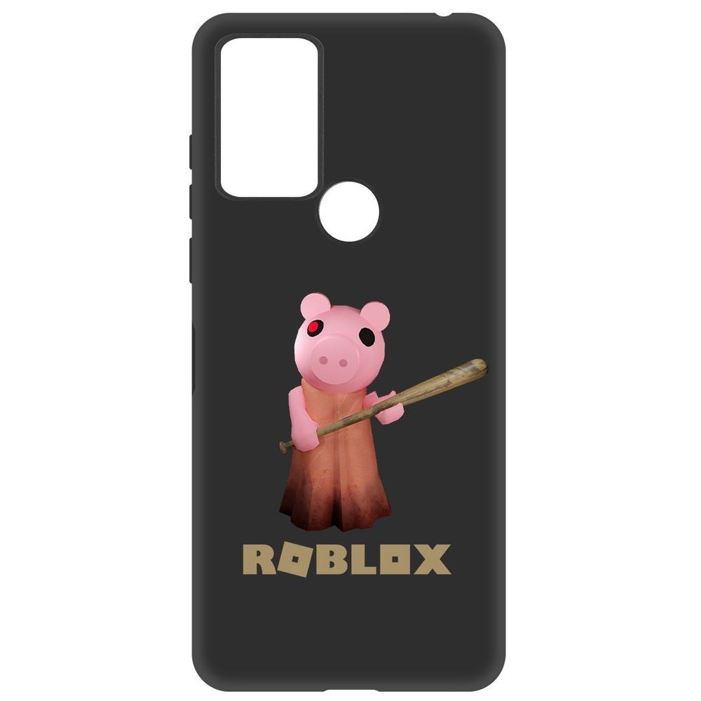 

Чехол-накладка Софт Roblox-Пигги для TCL 30 SE, Черный