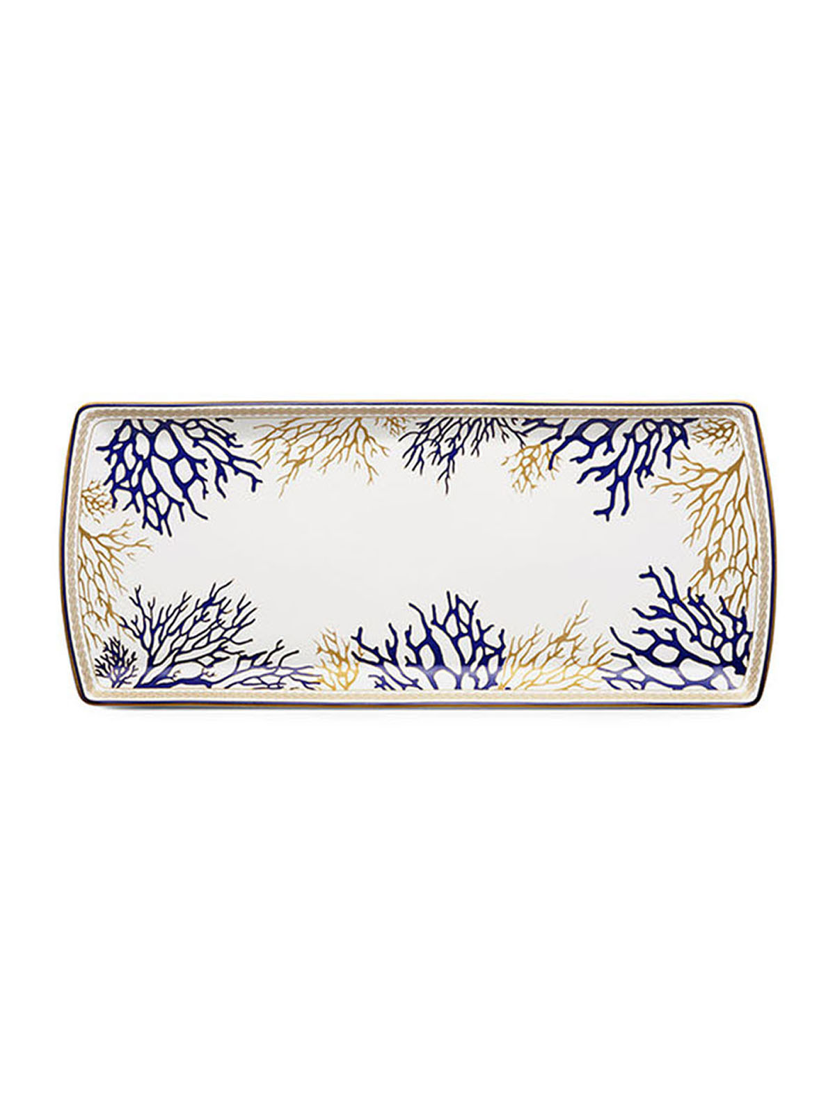 

Блюдо сервировочное Pozzi Milano 1876 Corallo, фарфоровое, 35х15 см