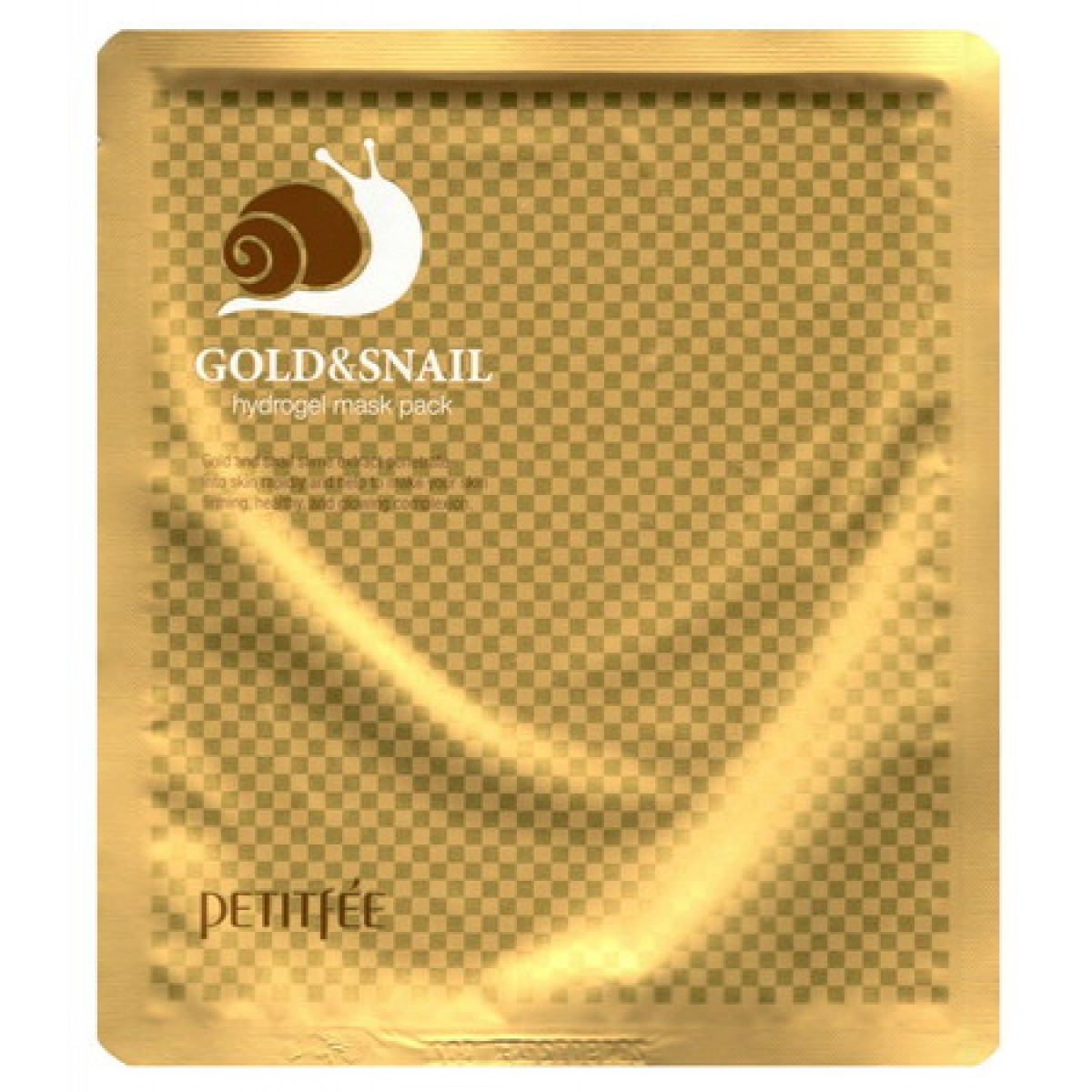 Гидрогелевая маска для лица Petitfee Gold Snail Transparent Gel Mask Pack 3 шт etude 0 2 air mask snail smoothening