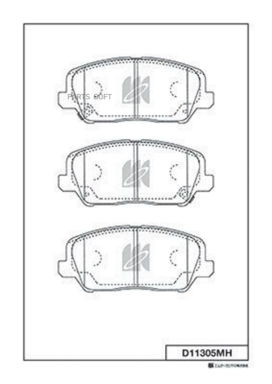 

Колодки Дисковые Передние\ Kia Optima, Hyundai Genesis/Veloster 2.0 10 1Шт