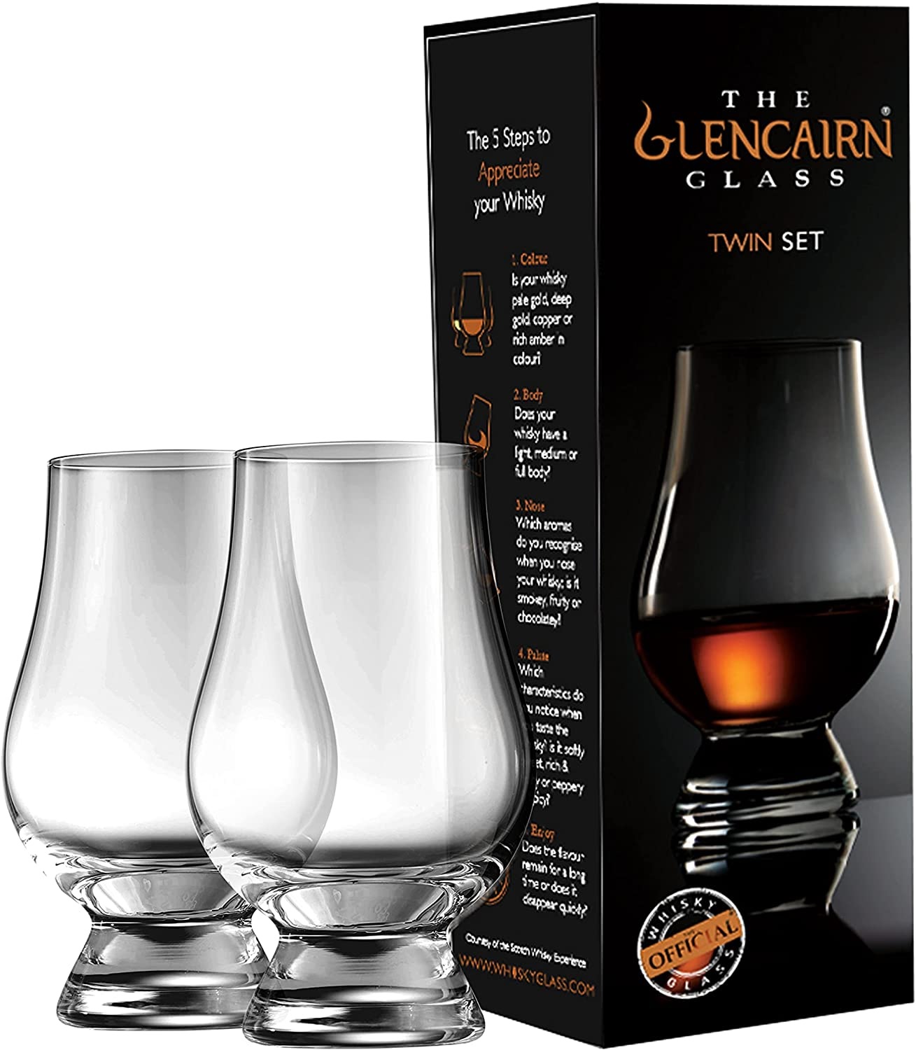 Набор из двух бокалов для виски Glencairn, в упаковке