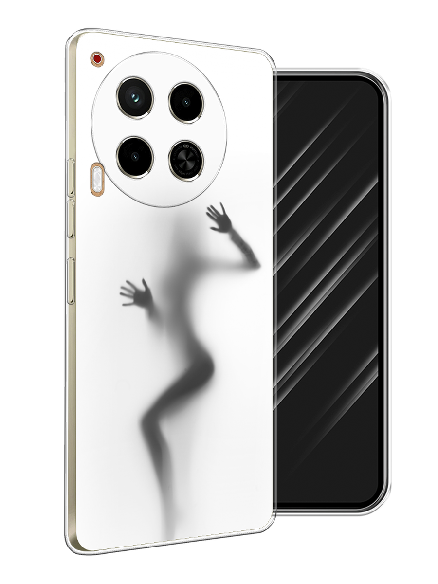 

Чехол Awog на Tecno Camon 30 4G "Девушка в душе", Серый;белый;черный, 305650-1