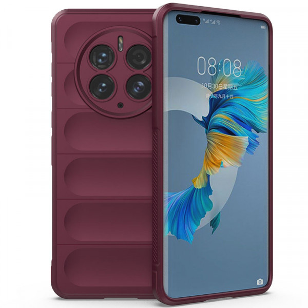 

Противоударный чехол Epik Flex Silicone для Huawei Mate 50 Pro с микрофиброй, Бордовый