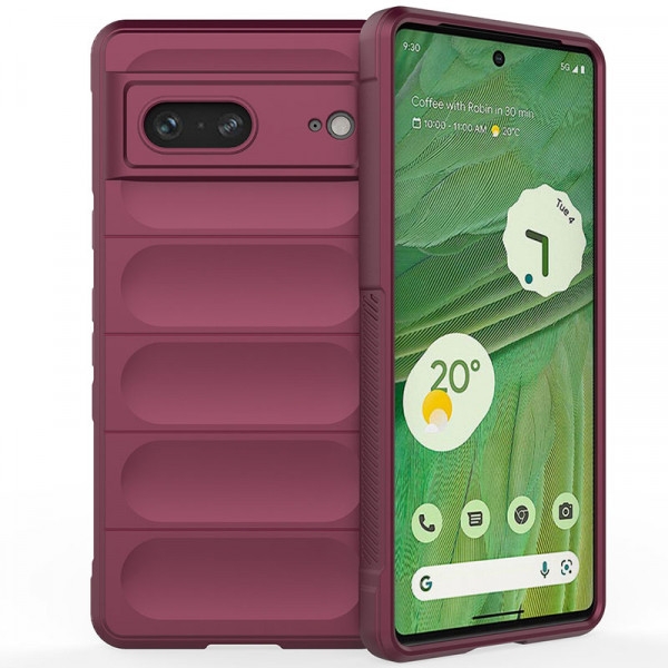 

Противоударный чехол Epik Flex Silicone для Google Pixel 7 с микрофиброй, Бордовый