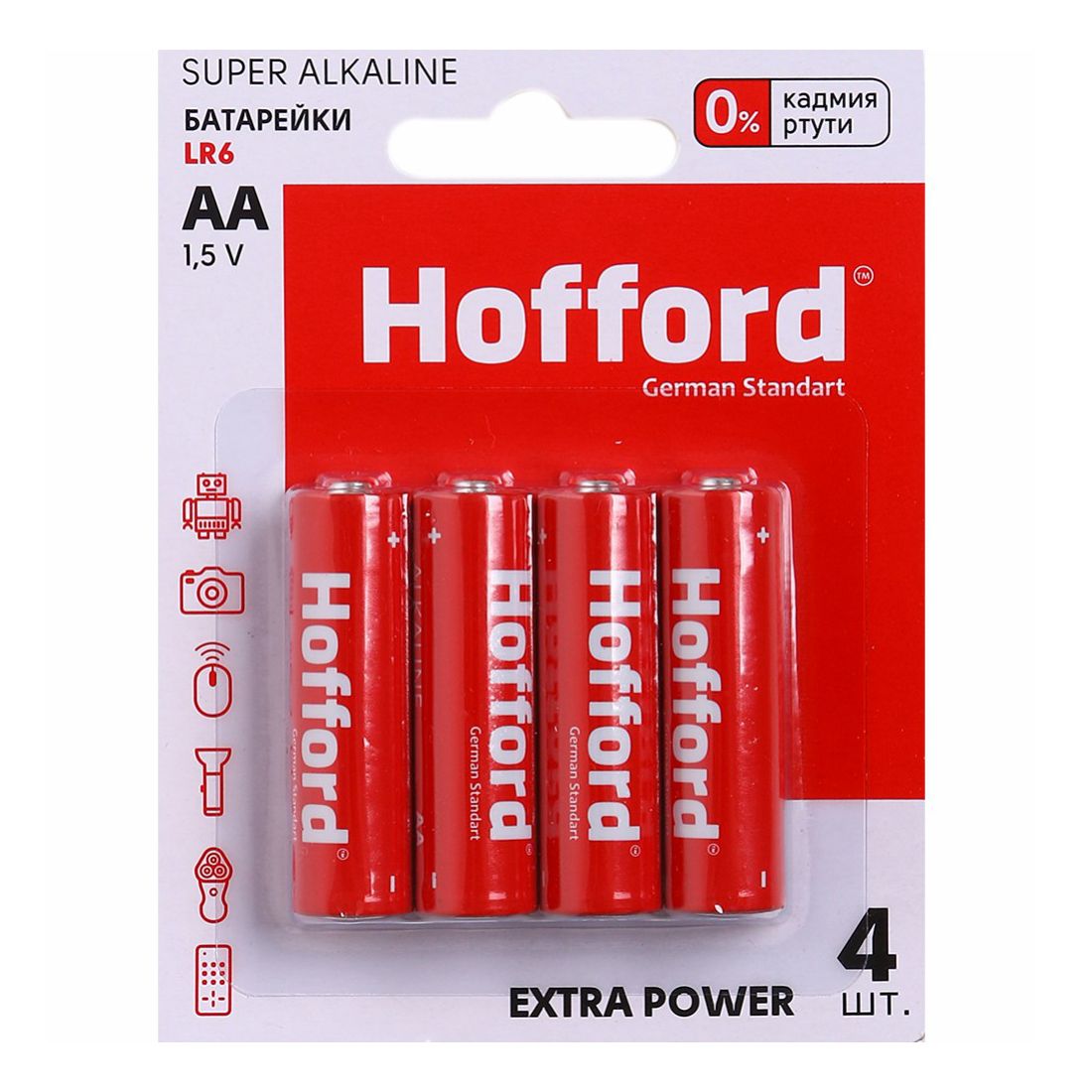 Батарейки Hofford АА 4 шт