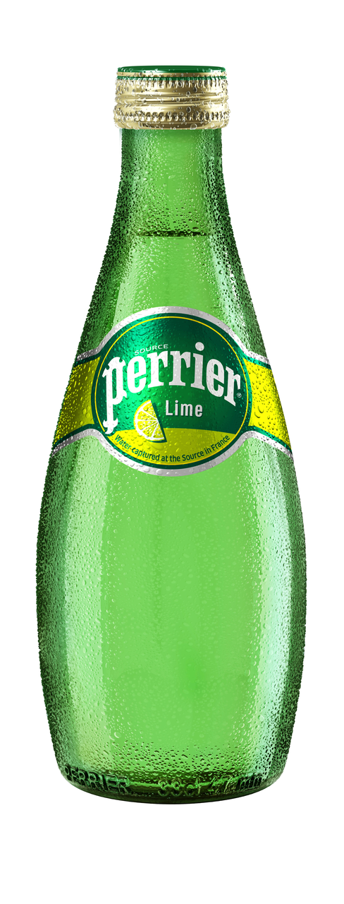 Вода минеральная Perrier газированная лайм стекло 0,33 л