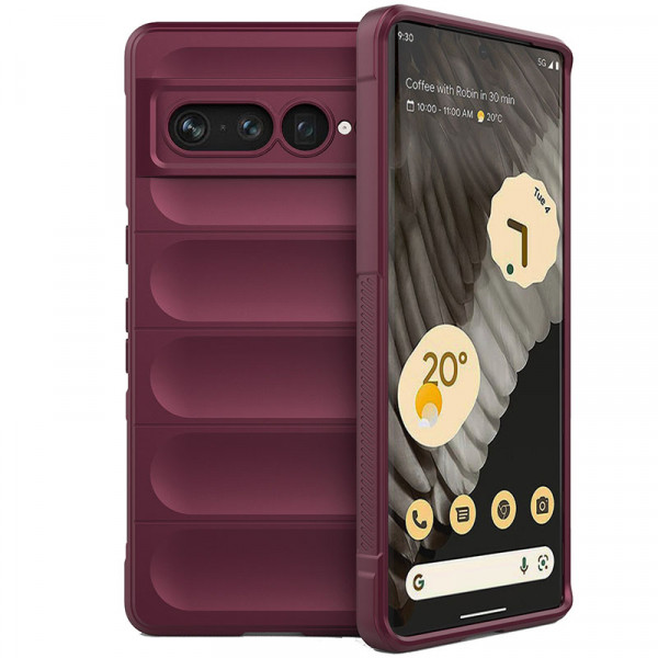 

Противоударный чехол Epik Flex Silicone для Google Pixel 7 Pro с микрофиброй, Бордовый
