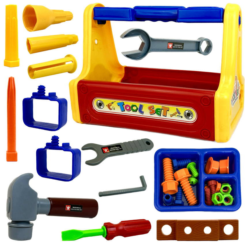 Набор инструментов PLAYSMART Tool Set в чемодане, 35 предметов, детский игровой набор