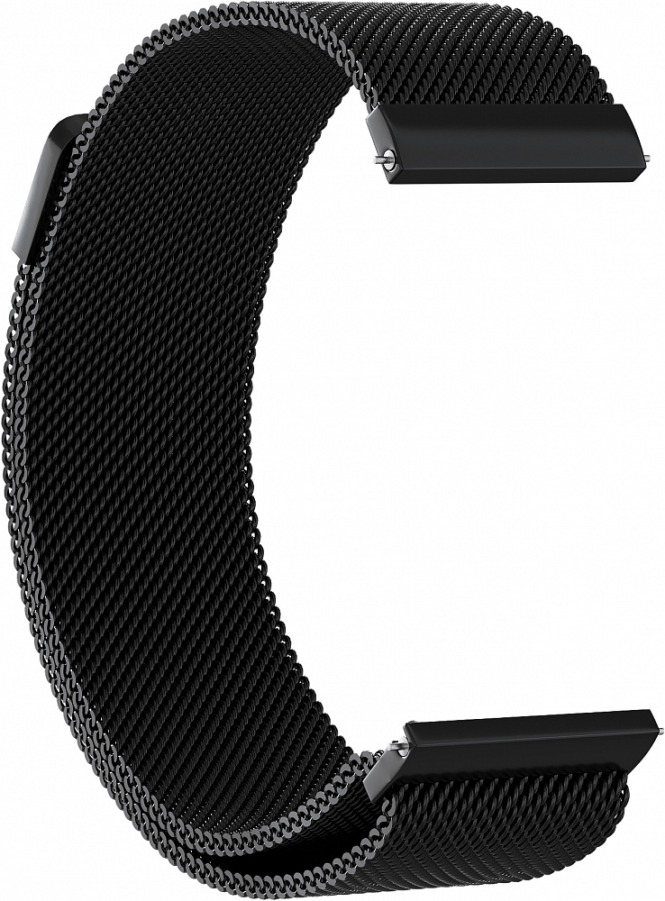 

Ремешок GSMIN Milanese Loop Lite 20 для Amazfit GTS (Черный), Milanese Loop Lite 20