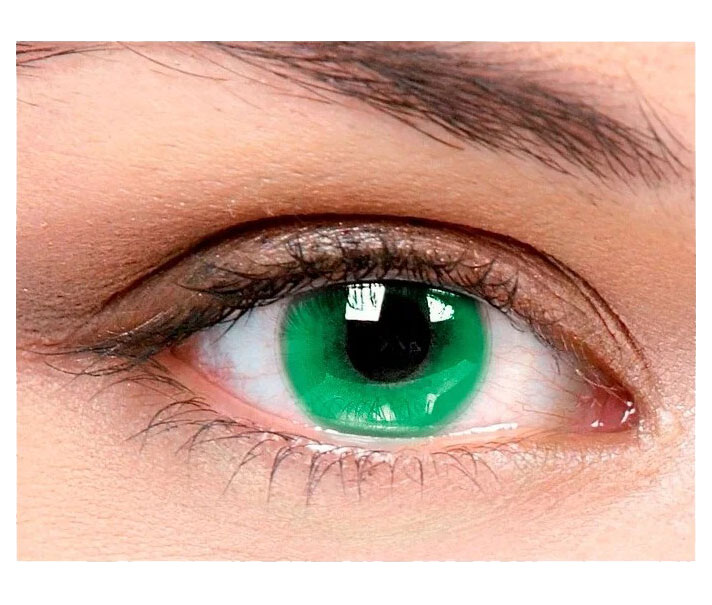 фото Цветные контактные линзы офтальмикс butterfly 1-тоновые 2 линзы r 8,6 -3,50 зеленые