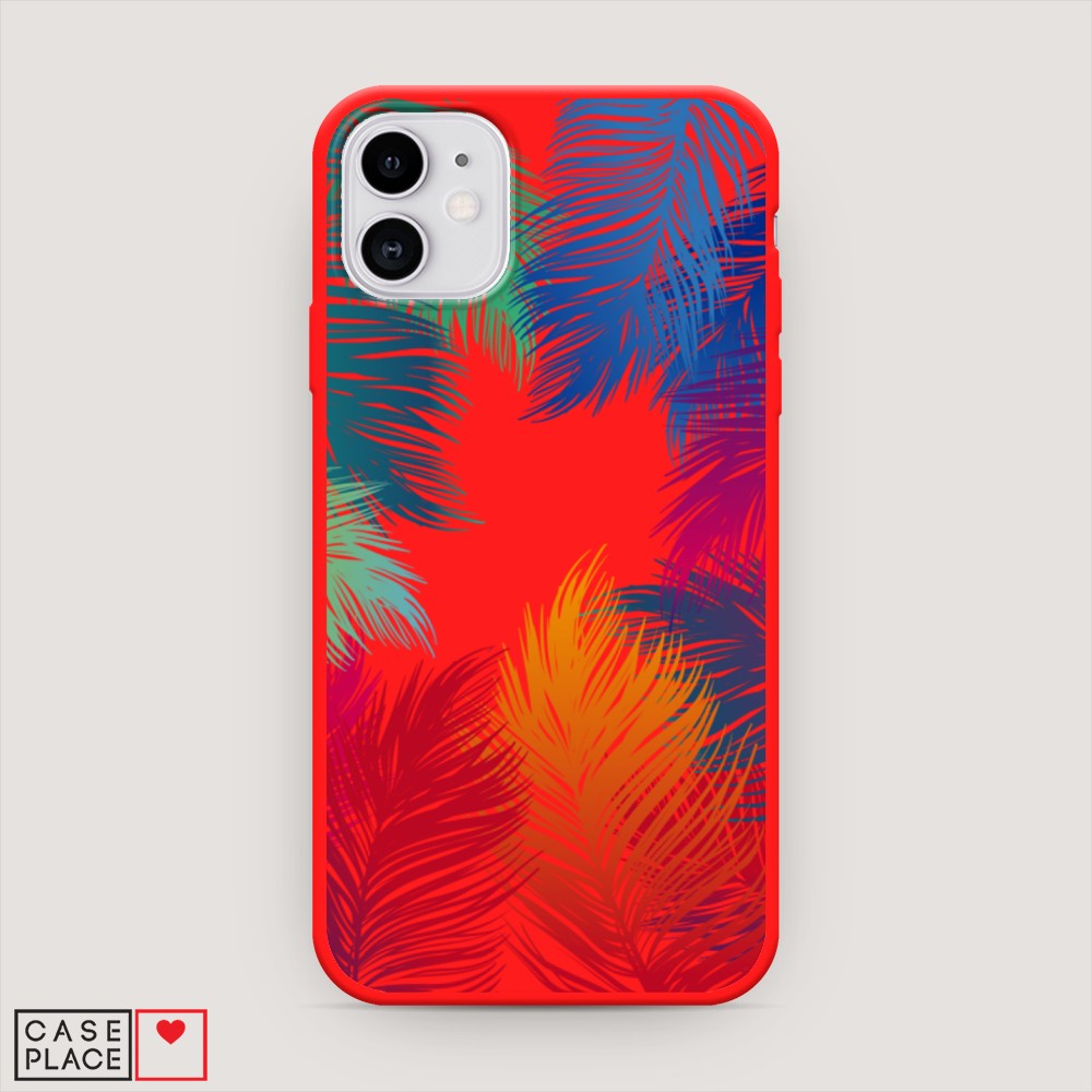 

Чехол Awog на Apple iPhone 11 / Айфон 11 "Рамка из перьев", Разноцветный, 12153-1