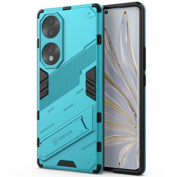 

Противоударный чехол Epik Megatron для Honor 70 с защитой камеры, Голубой