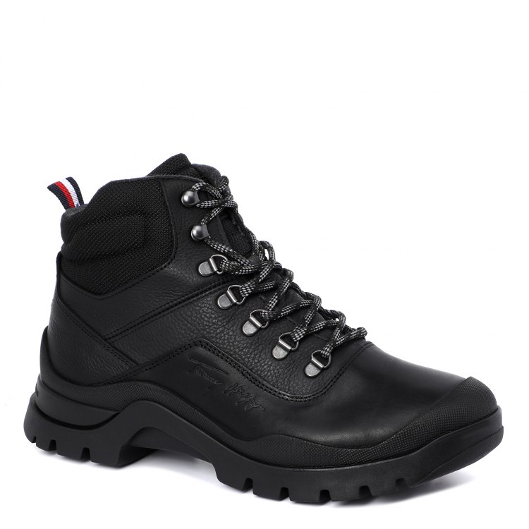 фото Мужские ботинки tommy hilfiger corporate outdoor boot fm0fm03057 черный р.44 eu