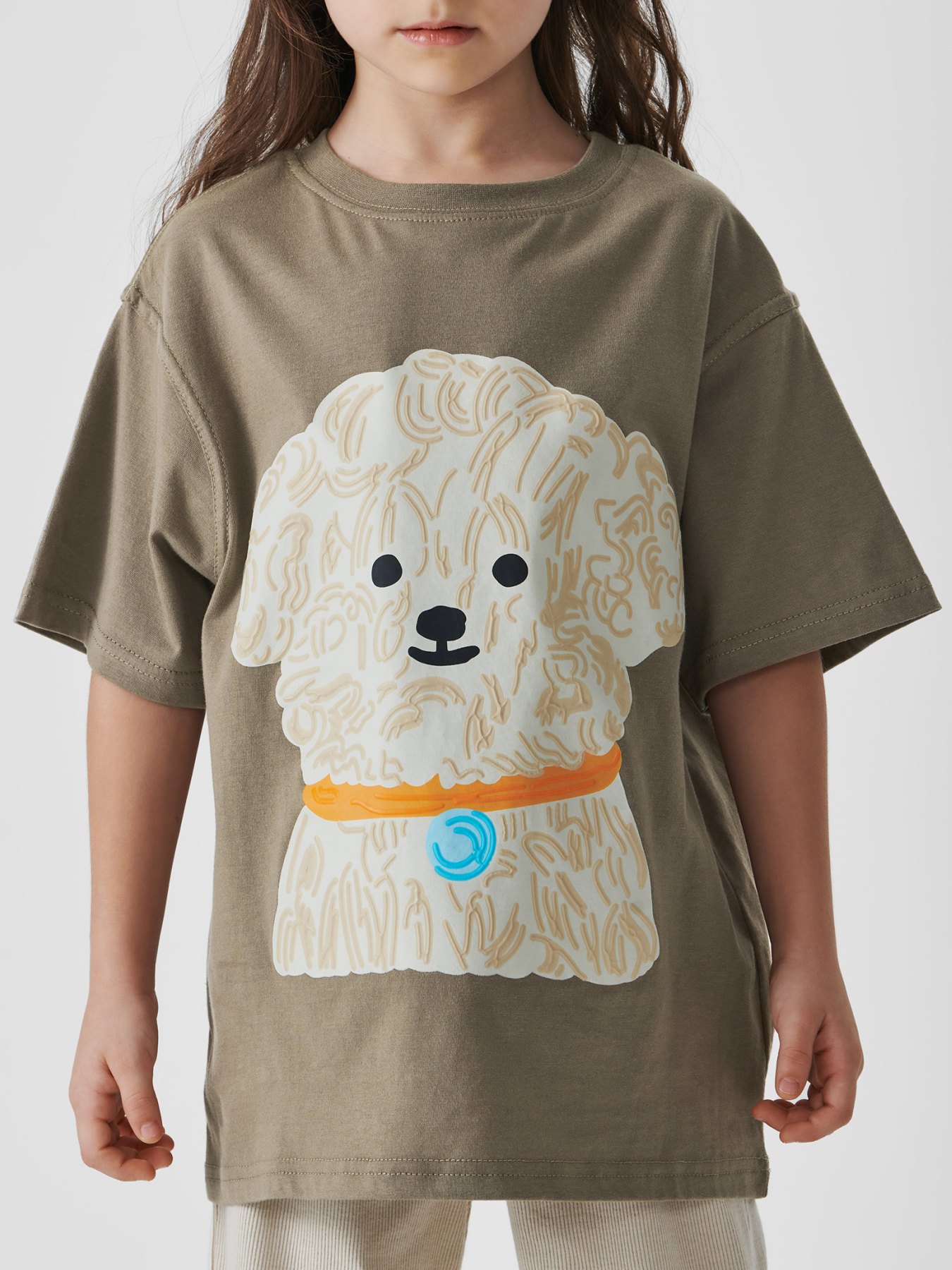 Футболка детская Happy Baby 88234-0 grey dog 116 1476₽