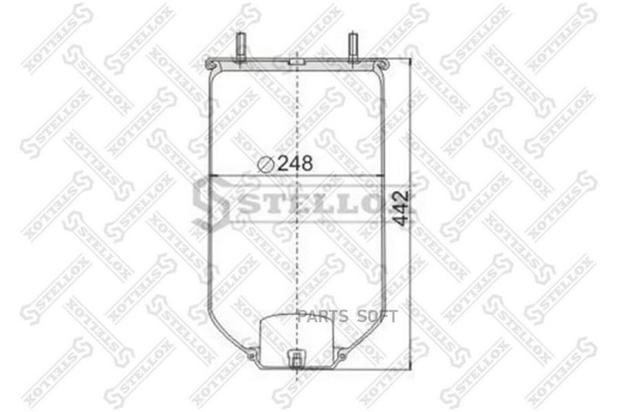 

STELLOX Пневмоподушка STELLOX 9040220sx