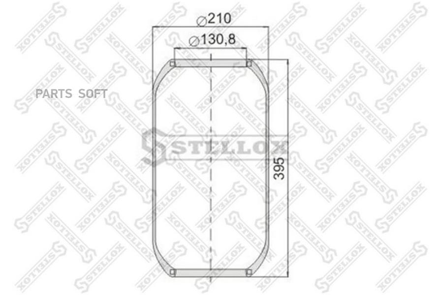 

STELLOX Пневмоподушка STELLOX 9006440sx