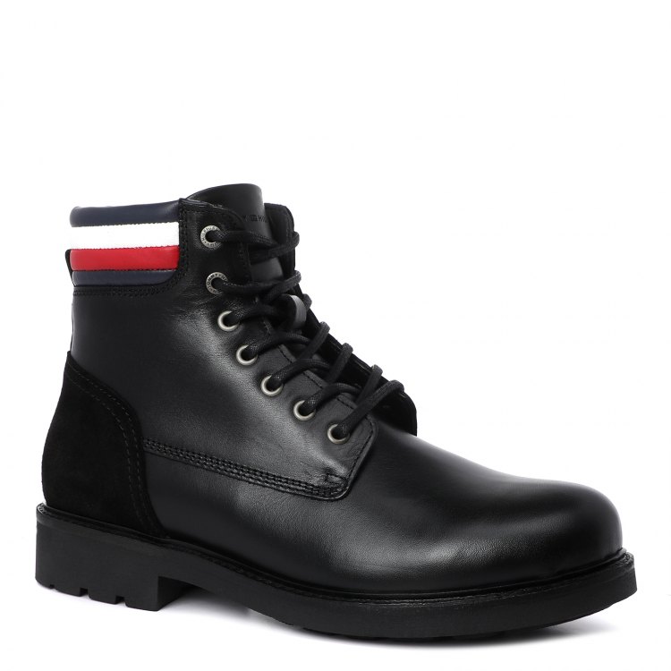 фото Мужские ботинки tommy hilfiger patrick fm0fm03052 черный р.46 eu