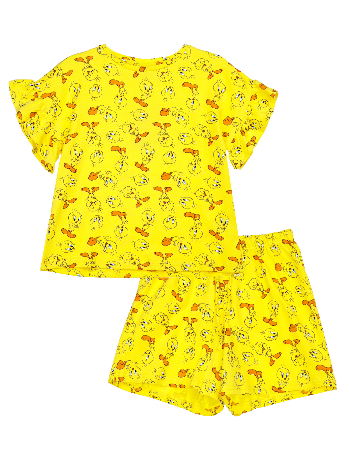 Пижама детская PlayToday 12441195, жёлтый, 146