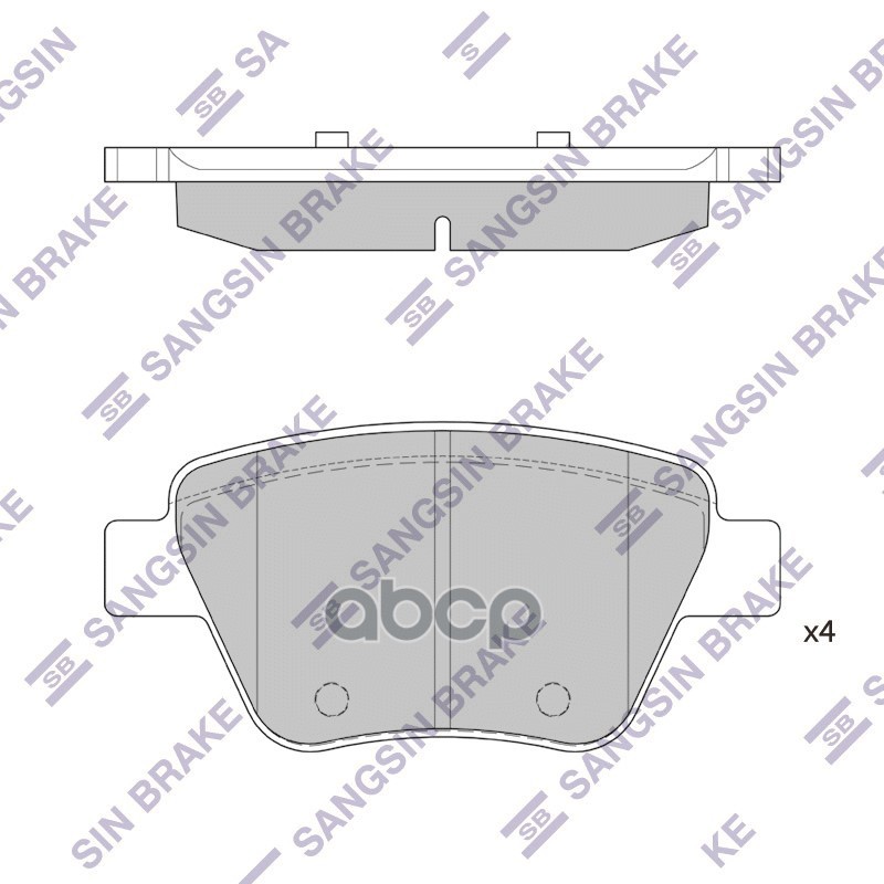 

Колодки Тормозные Vag A1A3Octaviaaltealeonsup 1Шт Sangsin brake GP2314