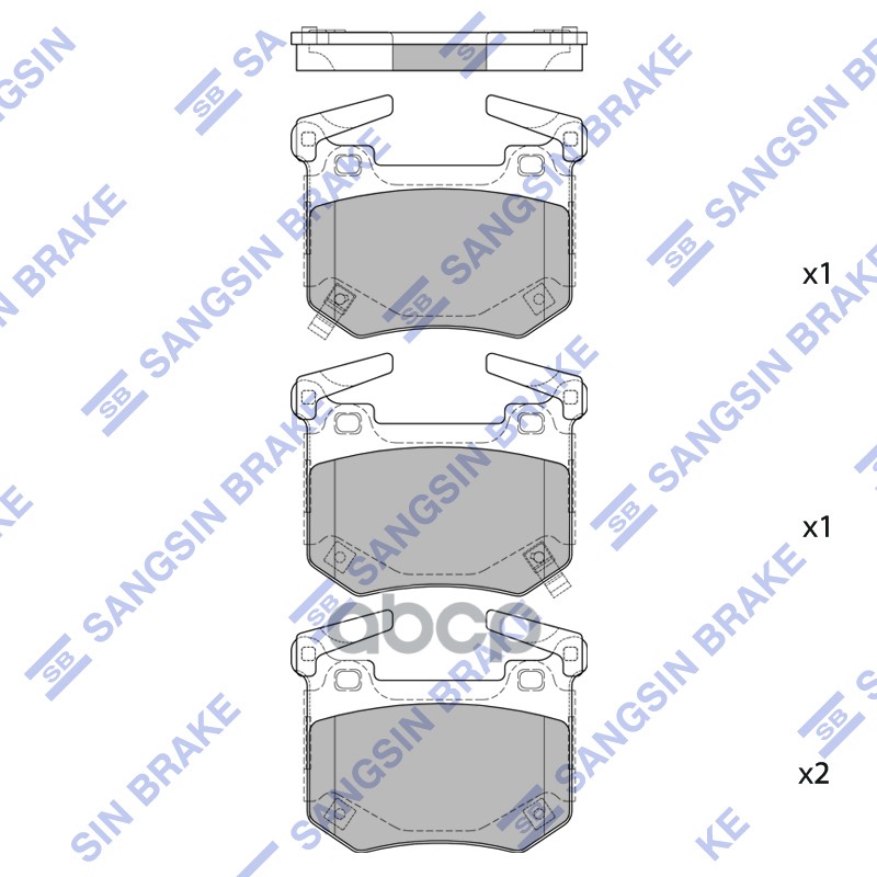 

Колодки Тормозные Kia Stinger 17- Задн. Hagen 1Шт Sangsin brake GP1875
