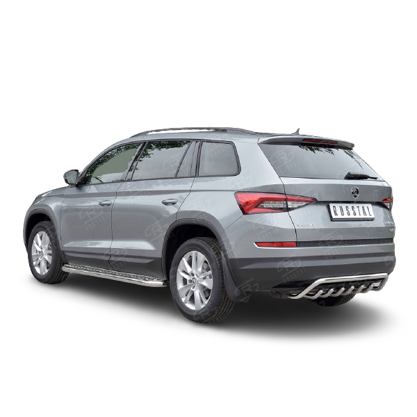 Защита заднего бампера d42 волнаd42 зубы для SKODA KODIAQ 2017- 23008₽