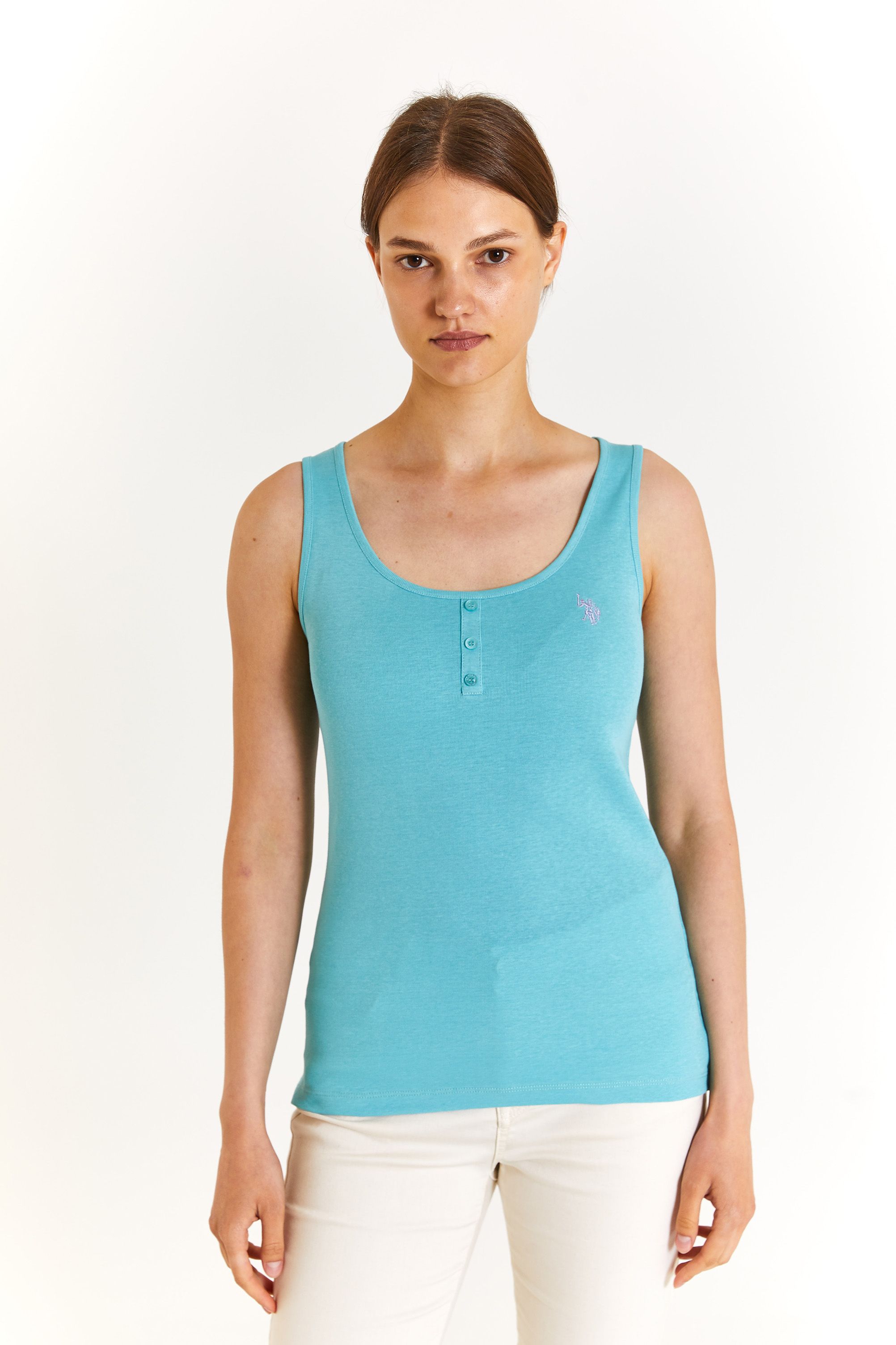 

Майка женская US Polo Assn G082GL0110GEDDA24 бирюзовая XS, Бирюзовый, G082GL0110GEDDA24