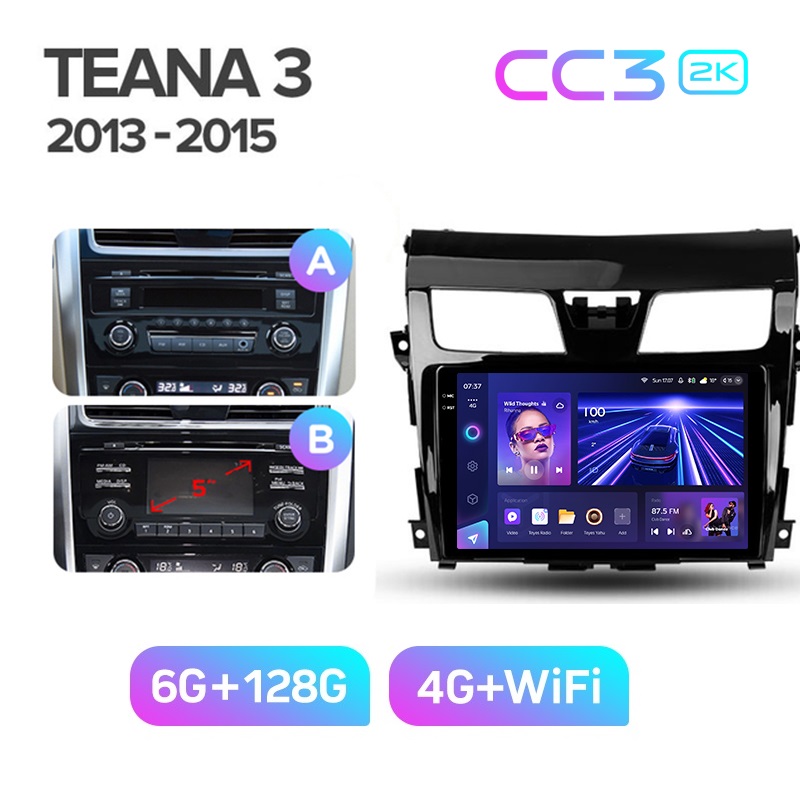 Магнитола TEYES NISSAN TEANA J33 2013-2015гКомплект АВCC3 2K 6128ГБ 4289000₽