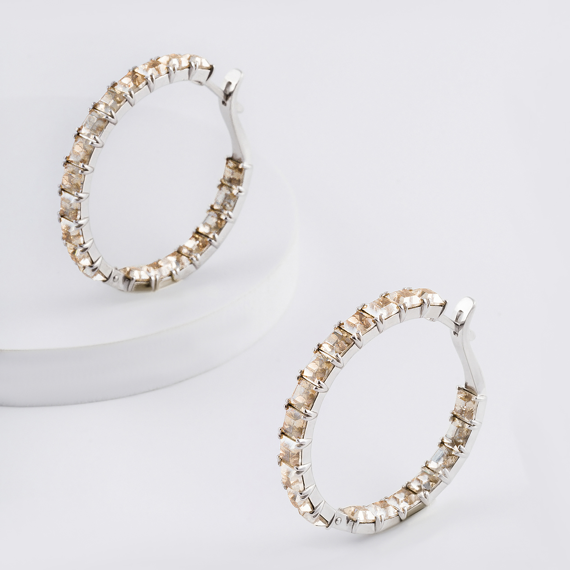 

Серьги из серебра с Swarovski НАШЕ ЗОЛОТО А9Ц20186ГН, А9Ц20186ГН