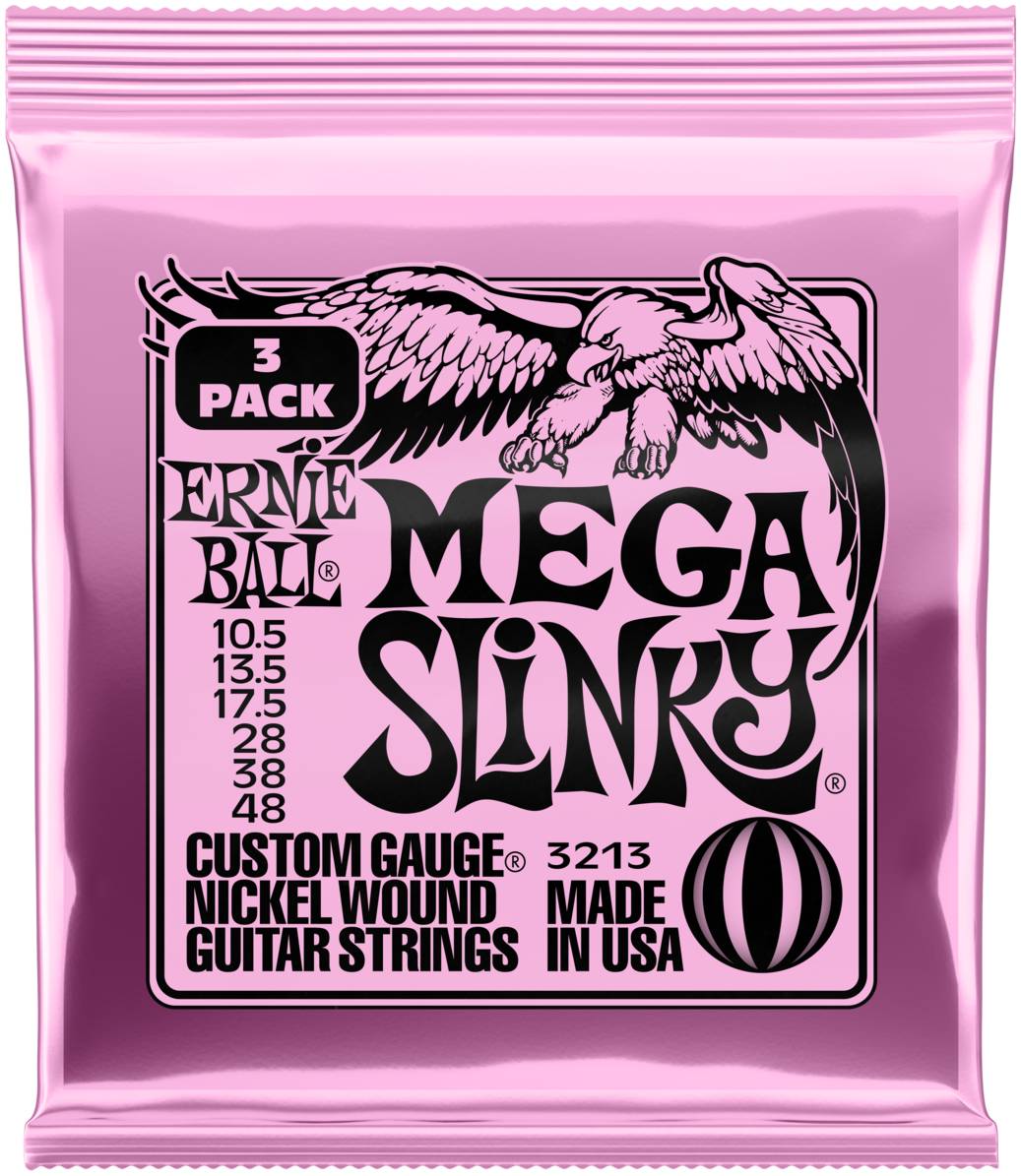 

ERNIE BALL 3213 Nickel Slinky Mega 3 Pack 10.5-48 - Струны для электрогитары