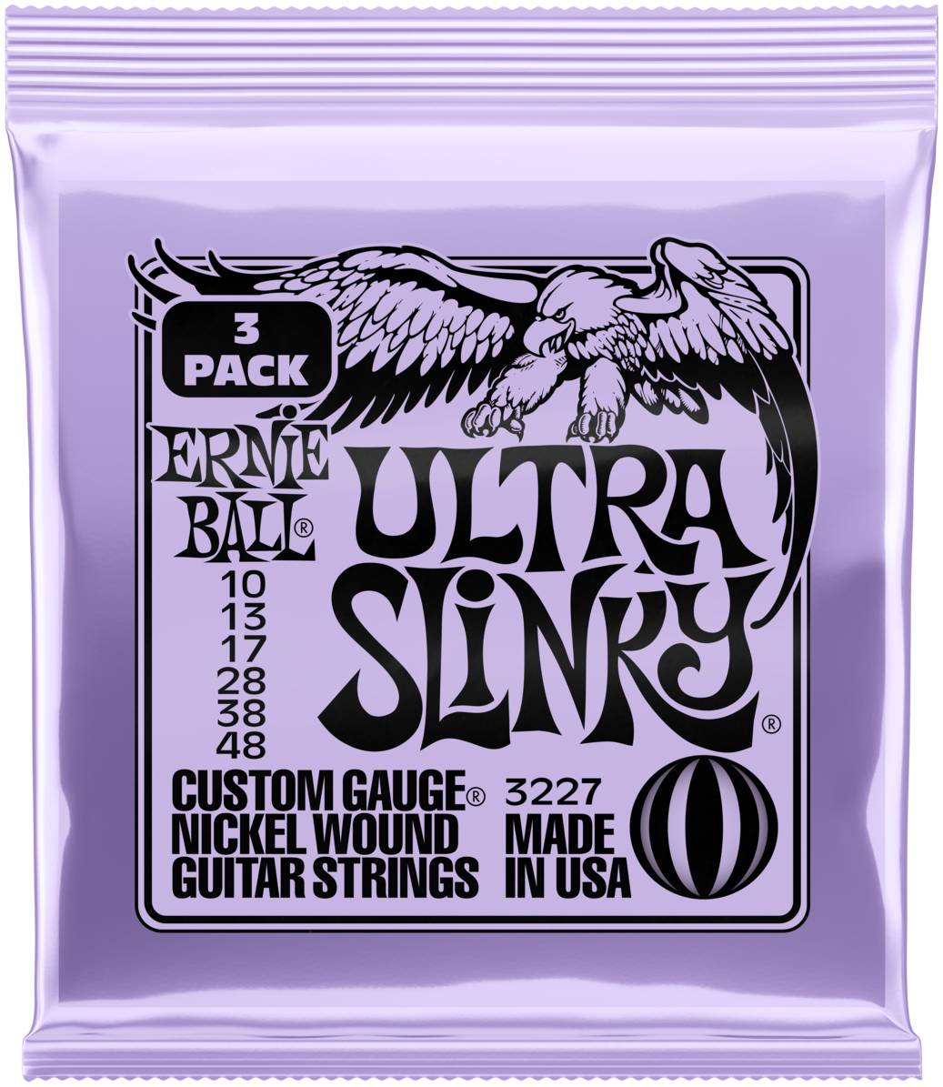 

ERNIE BALL 3227 Nickel Slinky Ultra 3 Pack 10-48 - Струны для электрогитары