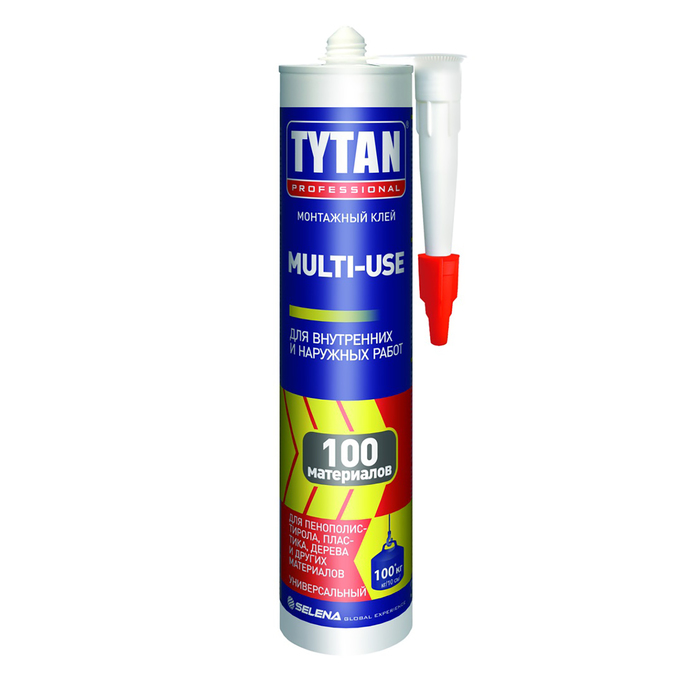 фото Клей tytan professional multy-use sbs-100, монтажный, бежевый, 310 мл (3 шт) русэкспресс